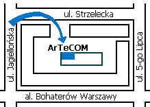 Plan dojazdu do ArTeCOM
